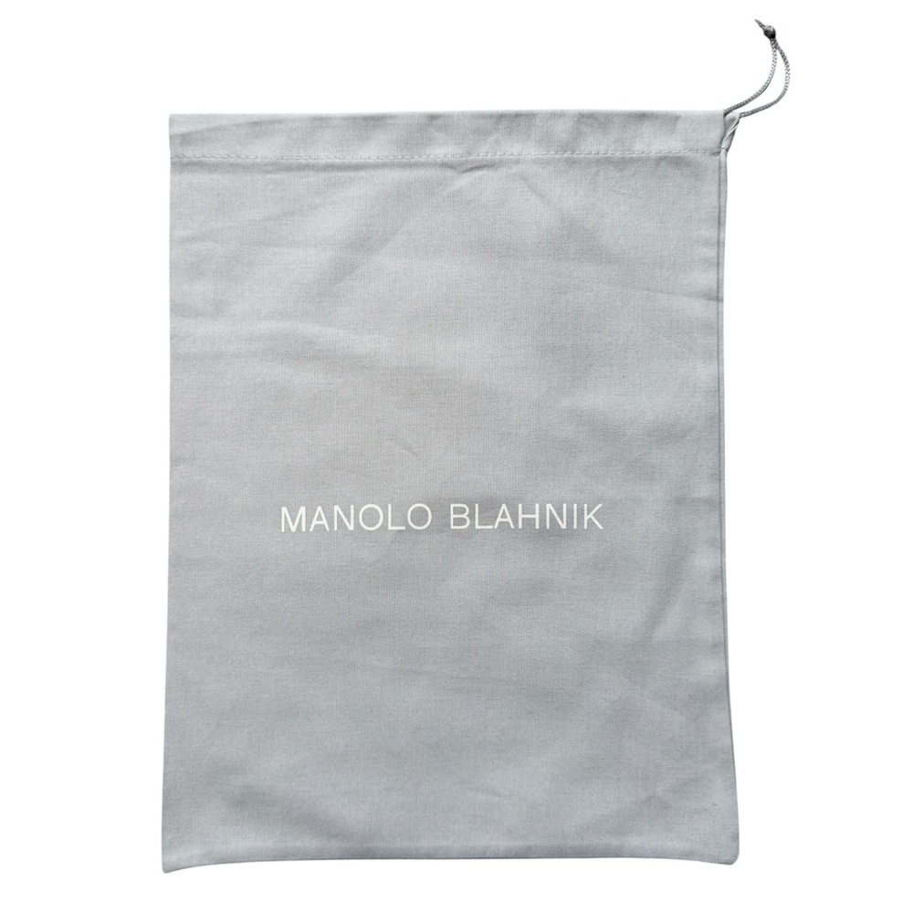Manolo Blahnik Light Grey Drawstring Dust Bag